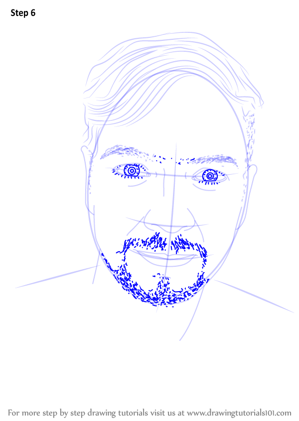 600x846 Learn How To Draw Jacksepticeye (Youtubers) Step By Step Drawing
