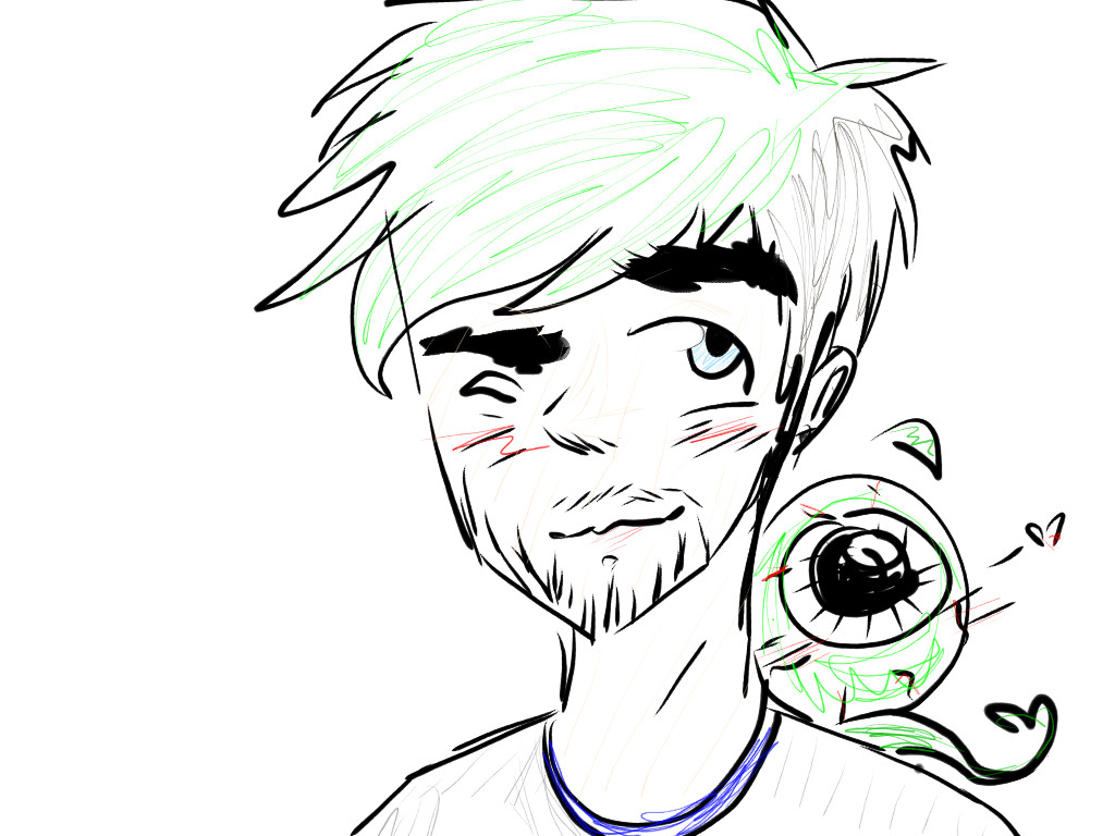 1024x768 Jacksepticeye Sketch By Krazykittyjo