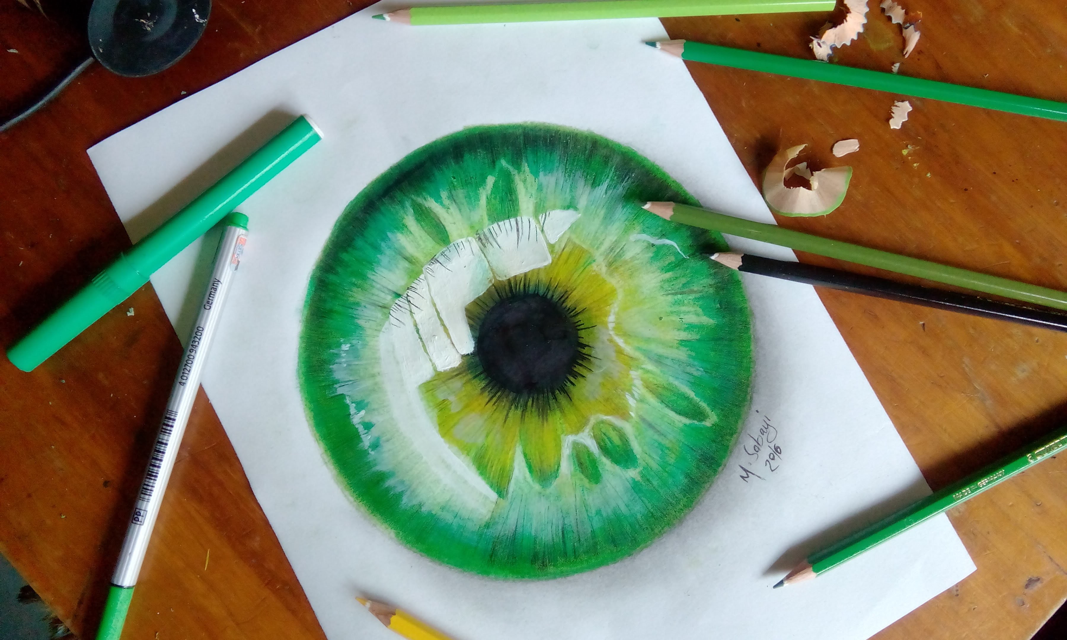 3600x2160 How To Draw A Hyper Realistic Eye Jacksepticeye Speed Drawing