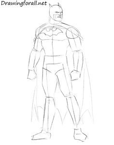 236x299 How To Draw Batman Step By Step Batman, Drawings And Drawing Step