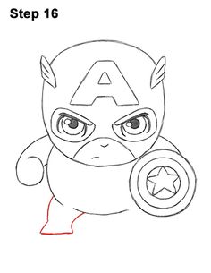 236x305 How To Draw Captain America Step By Step Drawing Tutorial