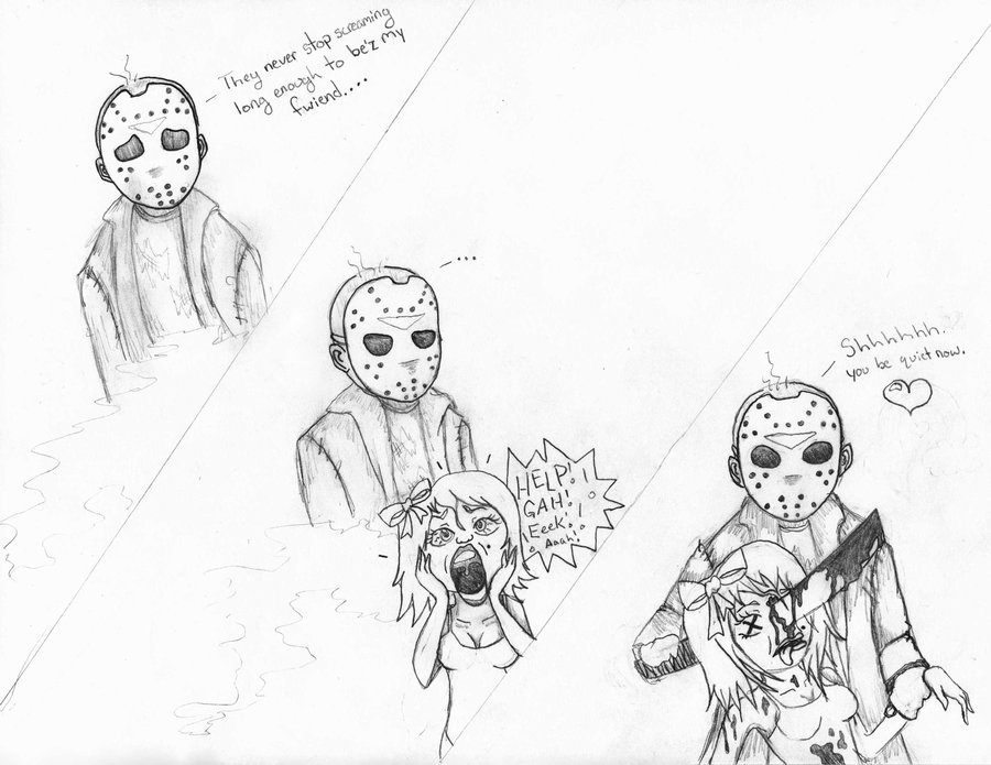 900x695 Jason Voorhees Needs Friends Too By Stimbleweed
