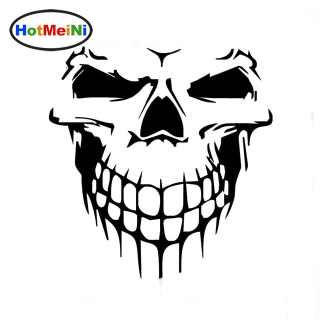 640x640 Hotmeini 1515 Cm Skull Hood Decal Vinyl Large Graphic Jdm Car