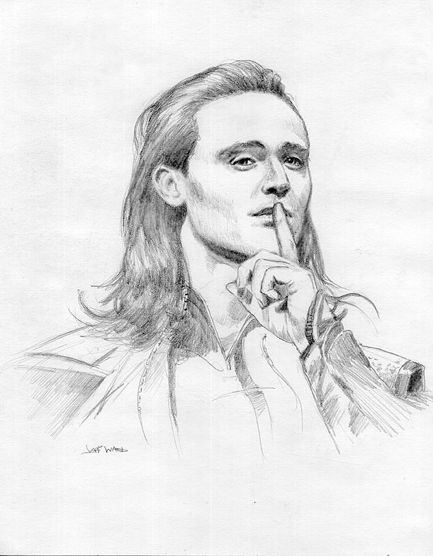 611x785 Loki Drawing By Jeff Ward