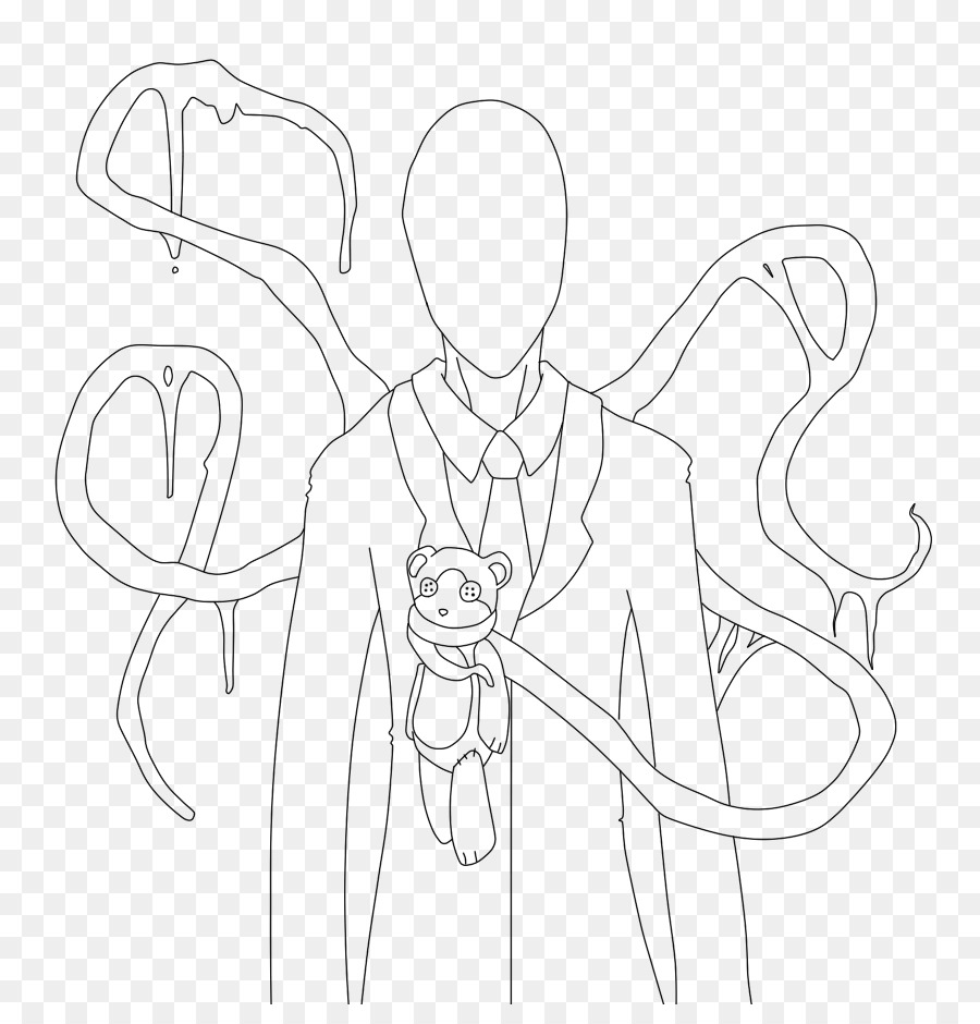 900x940 Slenderman Drawing Jeff The Killer Line Art Sketch