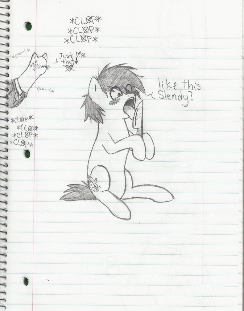 791x1010 A Slender Pony And Jeff The Killer Moment By Saionixfiction