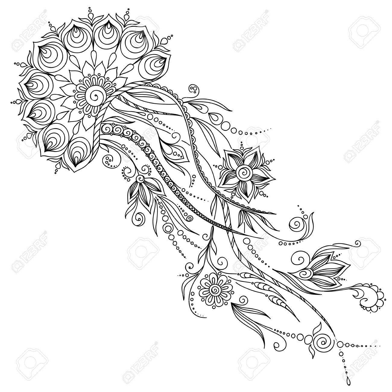 1300x1300 Collection Of Abstract Jellyfish Drawing High Quality, Free