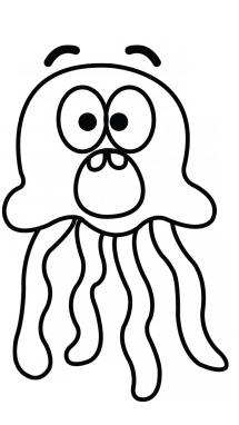 215x382 How To Draw A Jellyfish, Easy Step By Step Drawing Tutorial