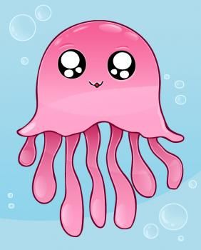282x350 How To Draw A Cartoon Jellyfish Halloween
