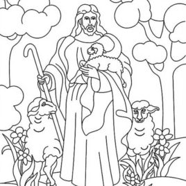 268x268 Jesus Lamb Coloring Page Archives