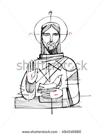 360x470 41 Best Drawing Of Jesus Images On Religious Pictures