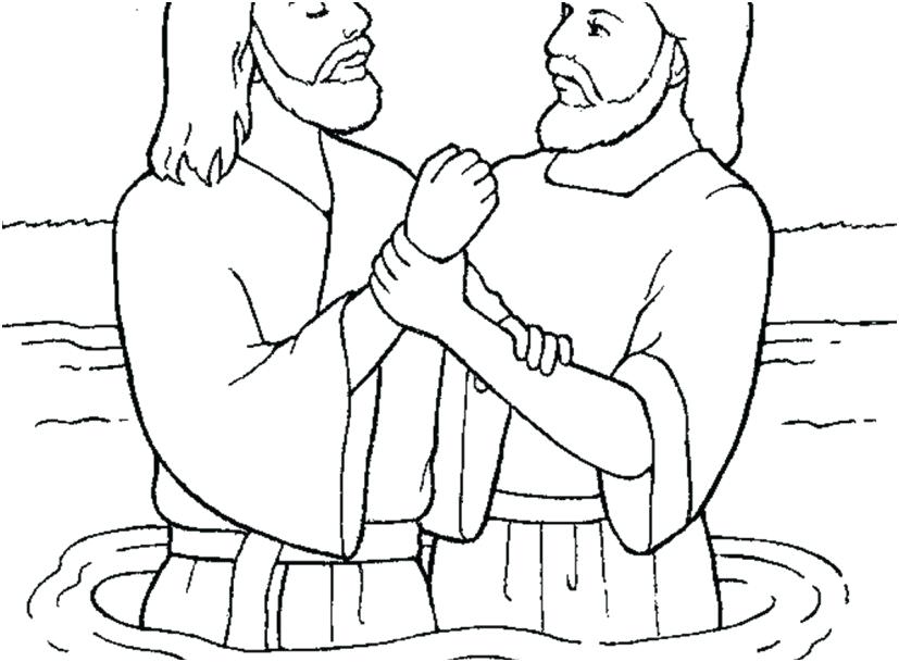 827x609 Jesus Coloring Pages Printable Free Picture Saint John The Baptist