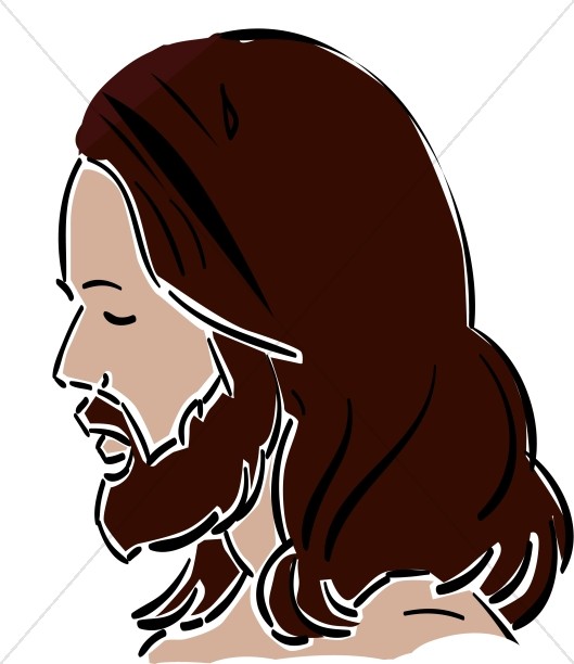 529x612 Side View Of Jesus Jesus Clipart