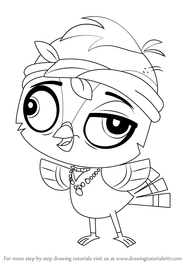 598x844 Learn How To Draw Joey Featherton From Littlest Pet Shop (Littlest