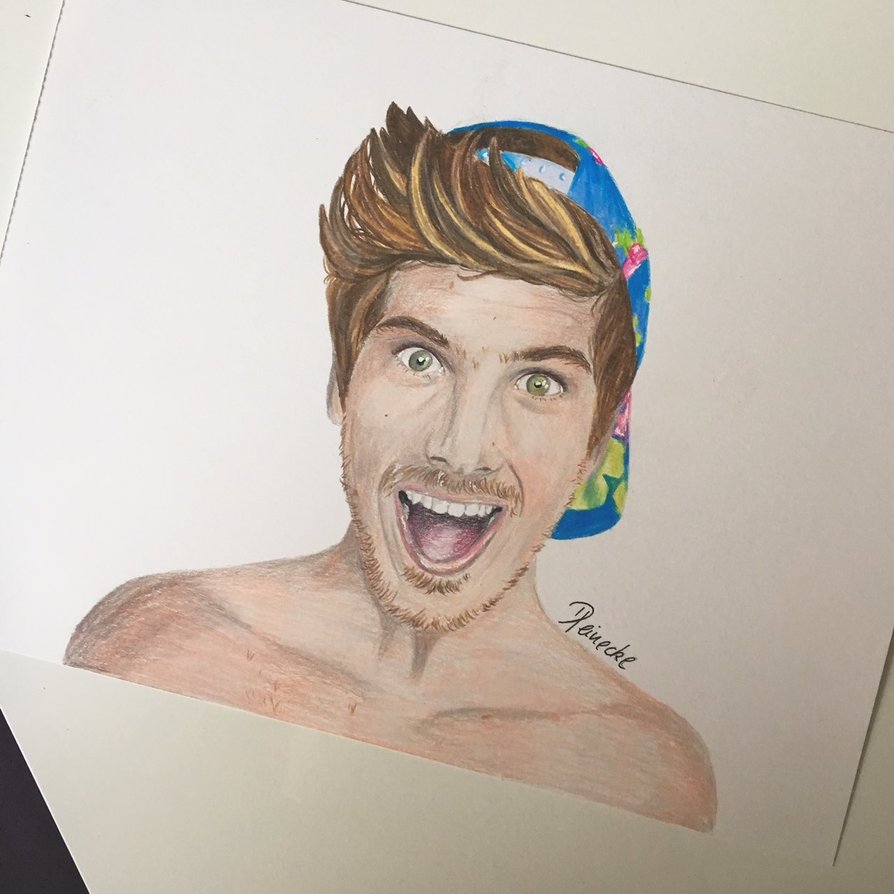 894x894 Joey Graceffa Portrait Speed Drawing By Deniseheinecke