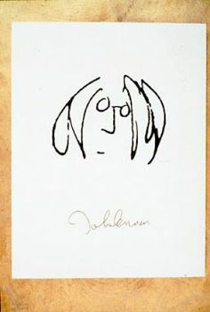 236x350 One Of John Lennon's Drawings, Titled 9 Portraits. Love Music