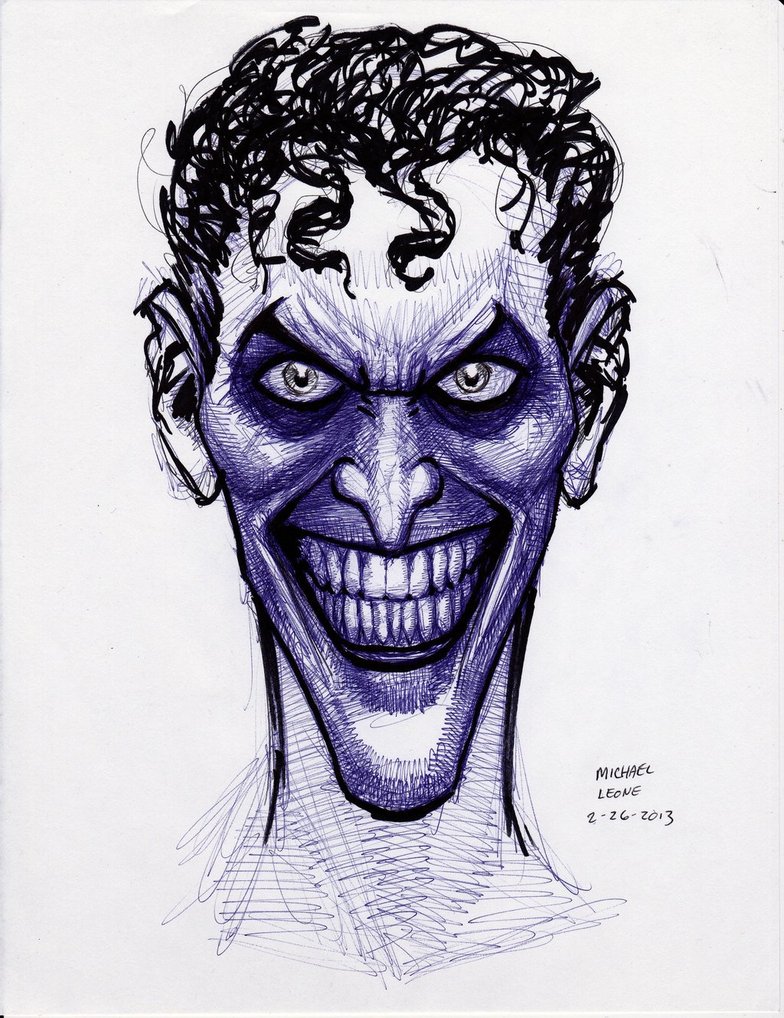 Joker Pen Drawing at GetDrawings | Free download