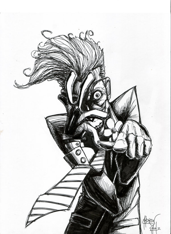 600x823 Joker Sketch By Hybrid 7