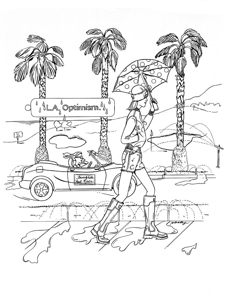 770x1027 Saatchi Art La2483 La Optimism Drawing By Joshua Wong