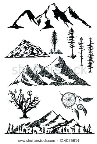 318x470 Tree Outline Drawings Palm Trees Silhouettes Download Free Family