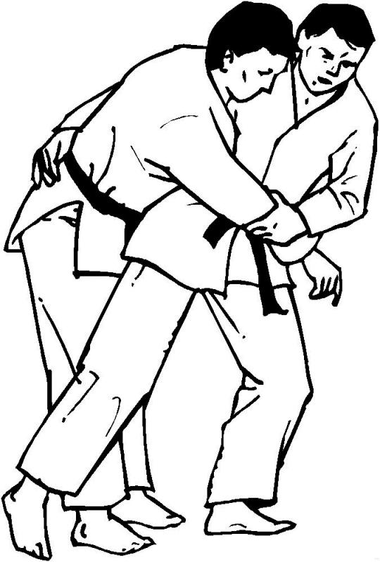 540x799 Judo Coloring Page 22