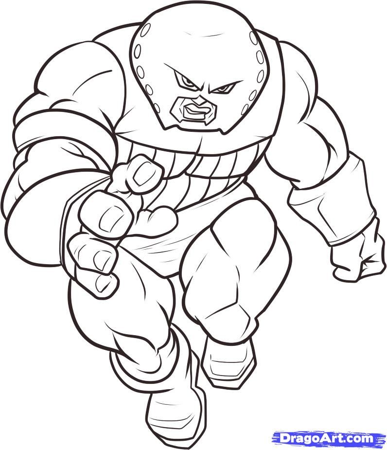 796x925 How To Draw Juggernaut, Step By Step, Marvel Characters, Draw