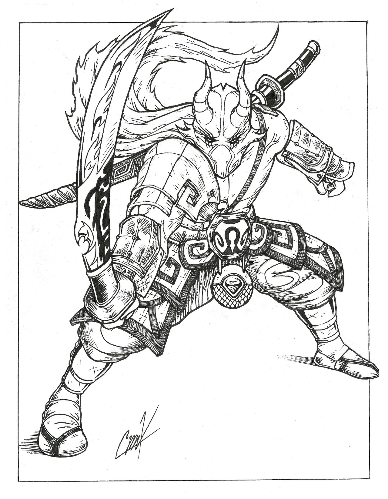 1280x1646 Krump0 Juggernaut Drawing, In His Exiled Ronin Kake's Interest