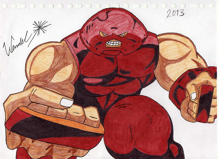 900x654 Juggernaut Drawing By Wendel Krolis