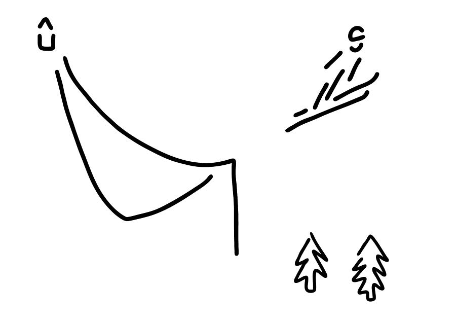 900x635 Ski Jumper Digs Ski Jumping Fly Drawing By Lineamentum
