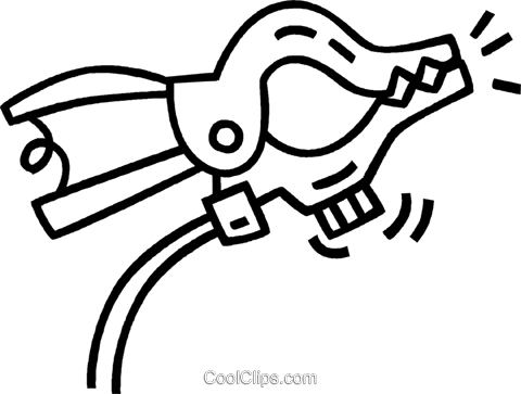 480x363 Jumper Cables Royalty Free Vector Clip Art Illustration Vc038807