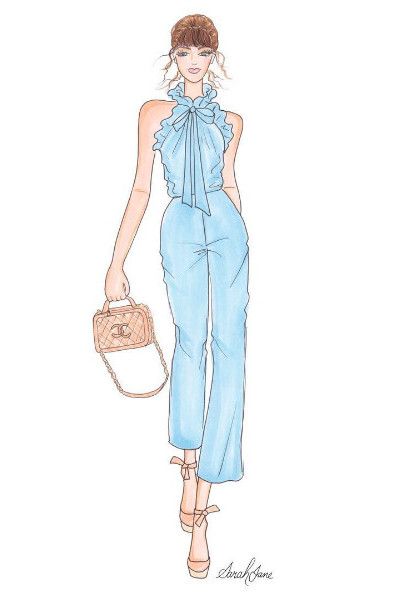 398x597 Gorgeous Drawing Of Jenny From Margo Amp Me Wearing Our Arabesque
