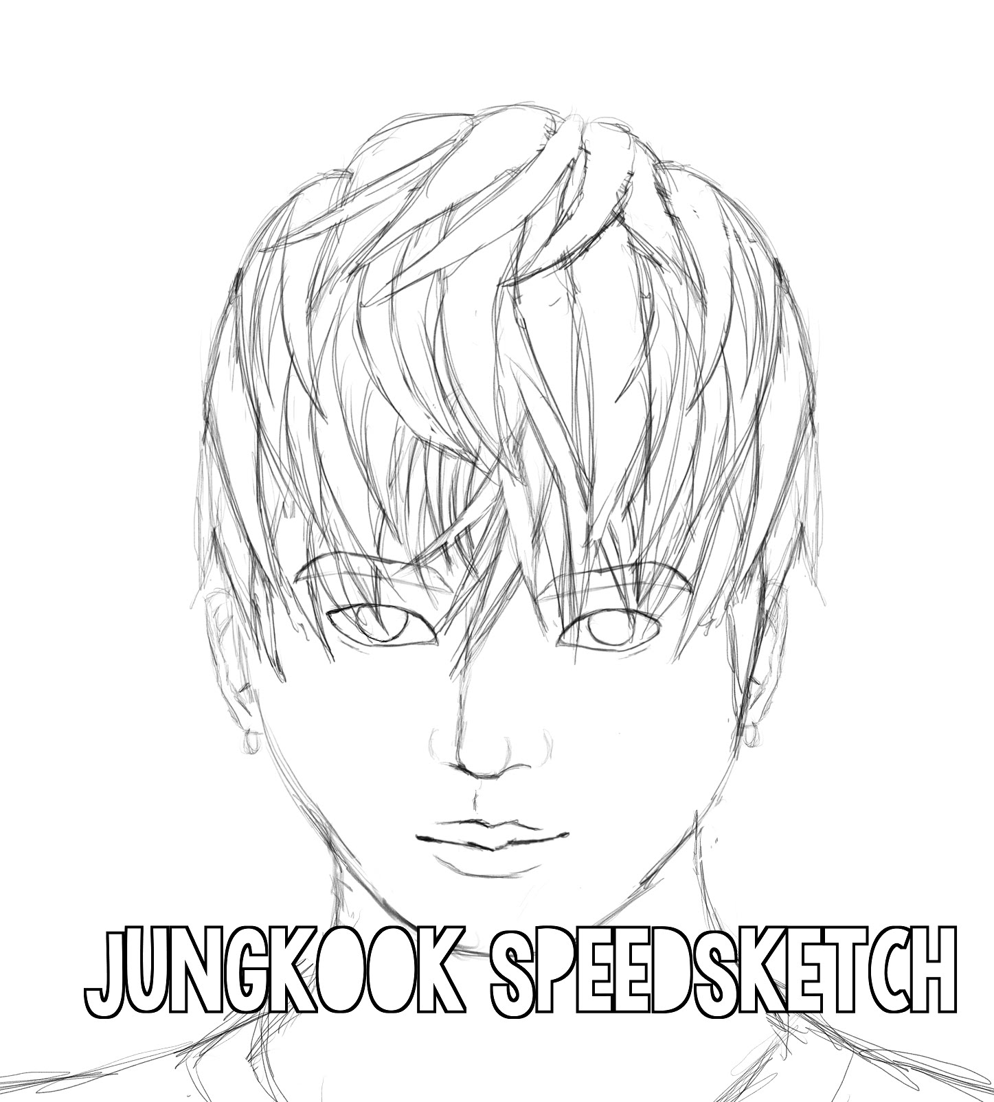 1447x1604 Jungkook Speed Sketch