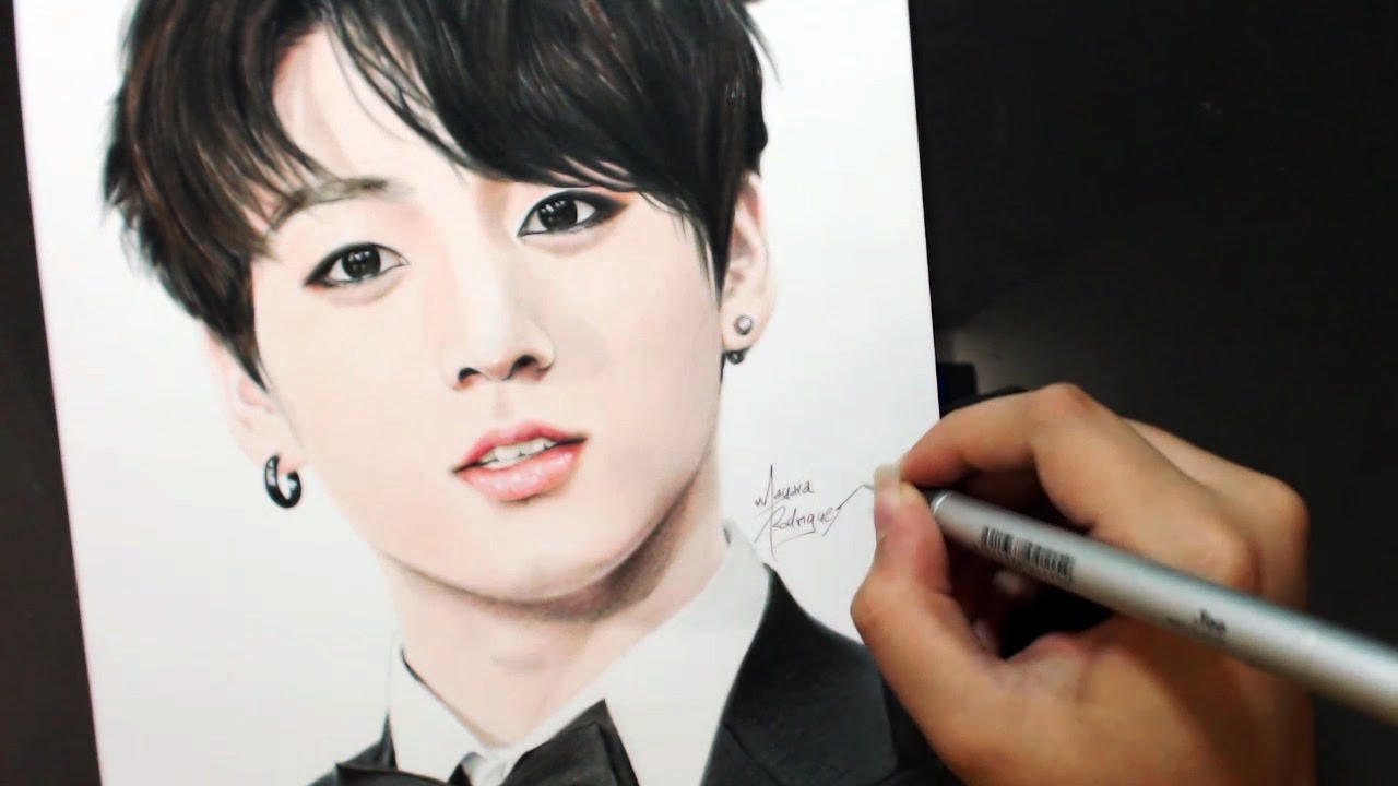 1280x720 Drawing Jungkook [Bts]