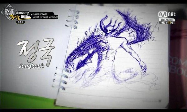 600x360 Lian On Twitter Jungkook's Art Skills Appreciation Post Http