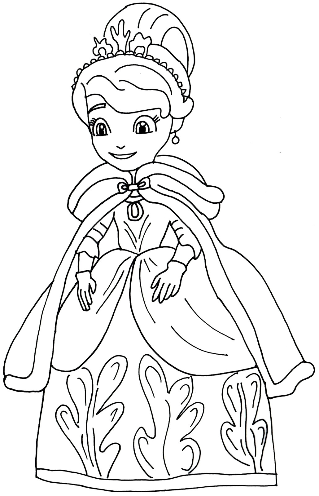 1030x1600 How To Draw Sofia The First Coloring Pages L Disney Junior Drawing