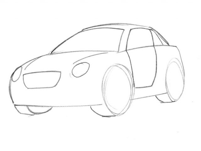 640x480 Cartoon Car Drawing Learn How To Draw A Cartoon Car Easy Junior