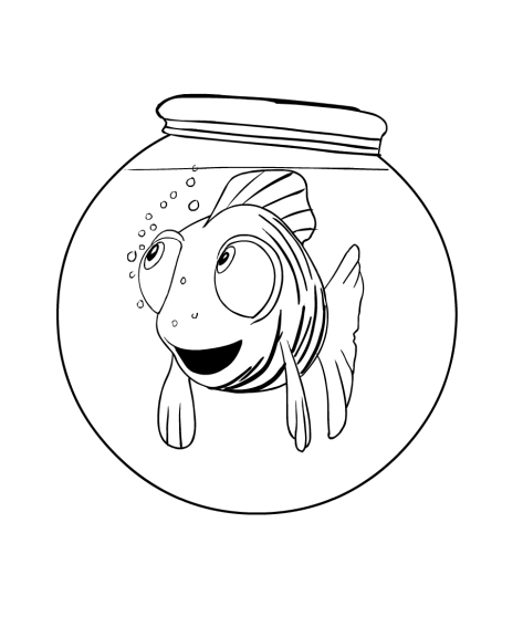 473x567 Coloring Page Of Junior The Tiger Fish