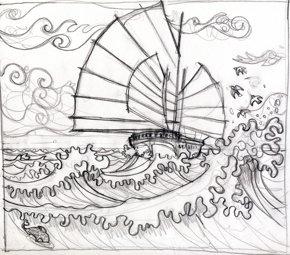 1181x1038 Reliefprint. Intermission