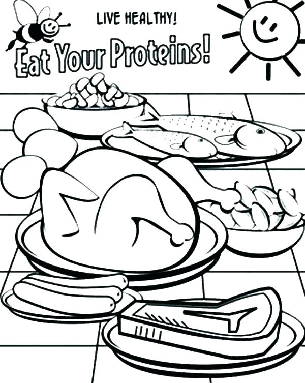 600x753 Unhealthy Food Coloring Pages Food Coloring Page Junk Food