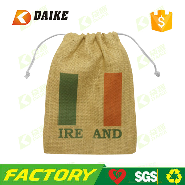 600x600 Wholesale Jute Drawing String Bag For Professional Factory