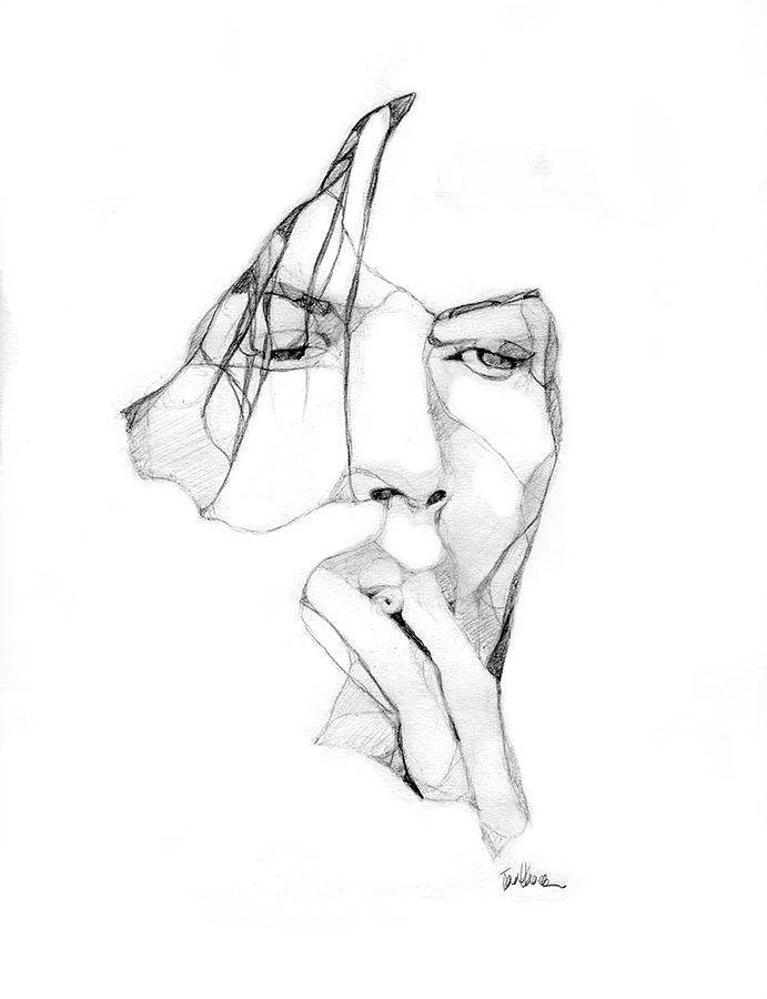 691x900 Karma Man Drawing By Karen Clark