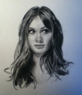 277x319 Karen Gillan Drawing (Not Finished) By Theshennaeffect