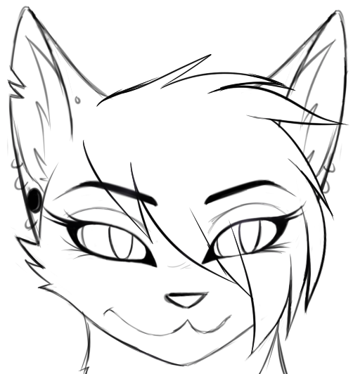 502x532 Free Scene Cat Lineart Icon Base By Kawaii Ciel