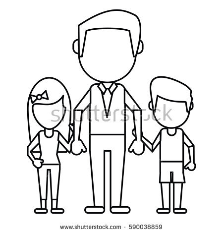 450x470 Collection Of Daughter Drawing High Quality, Free Cliparts