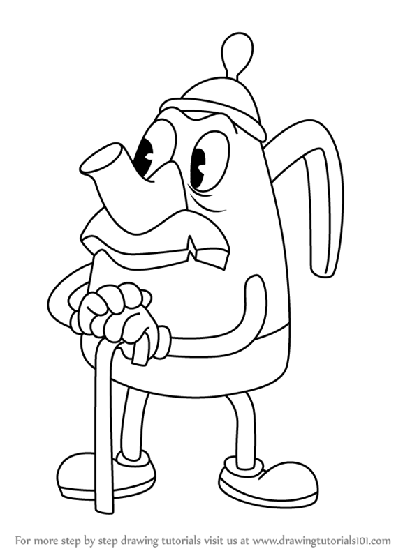 567x800 Learn How To Draw Elder Kettle From Cuphead (Cuphead) Step By Step