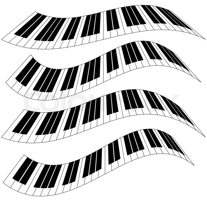 800x785 Piano Keys, Piano Keyboard Isolated. Vector Illustration. Stock