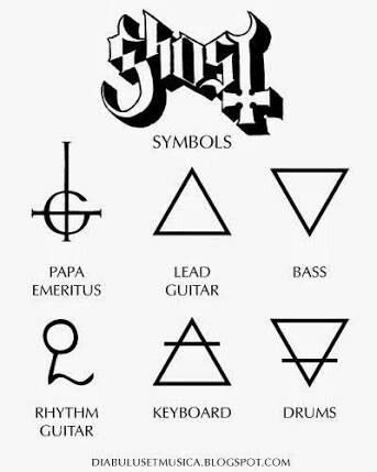 343x429 Ghost Symbols. Ghost Bc Ghost Bc, Horror And Guitars