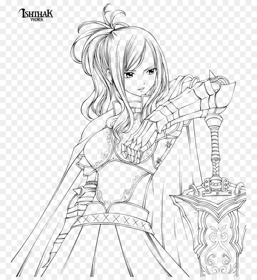 900x980 Line Art Female Drawing Anime