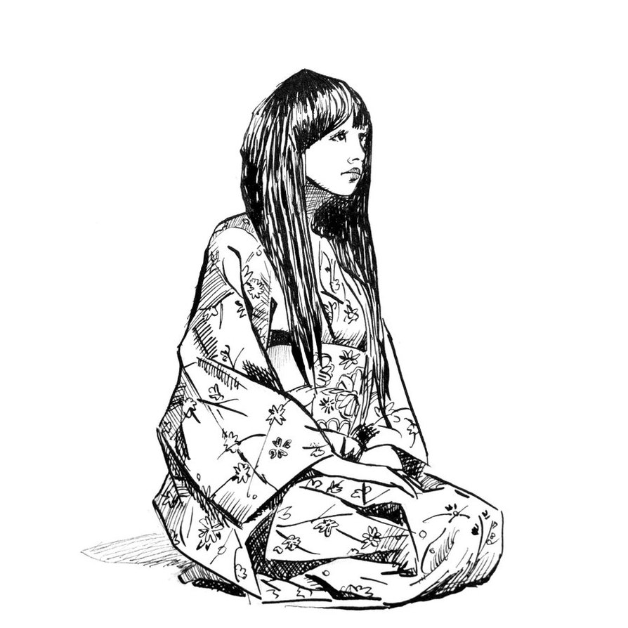 894x894 Geisha In Kimono By Steevenmousang