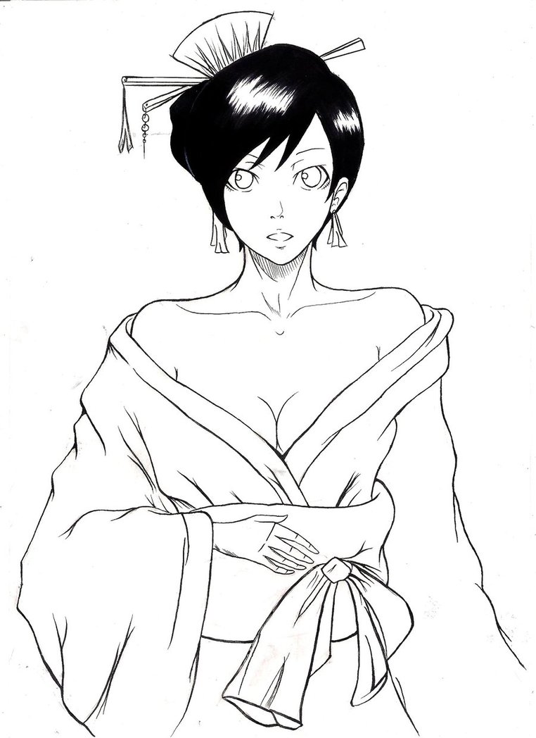 762x1048 Japanese Kimono Girl Vol3 By Meevgod